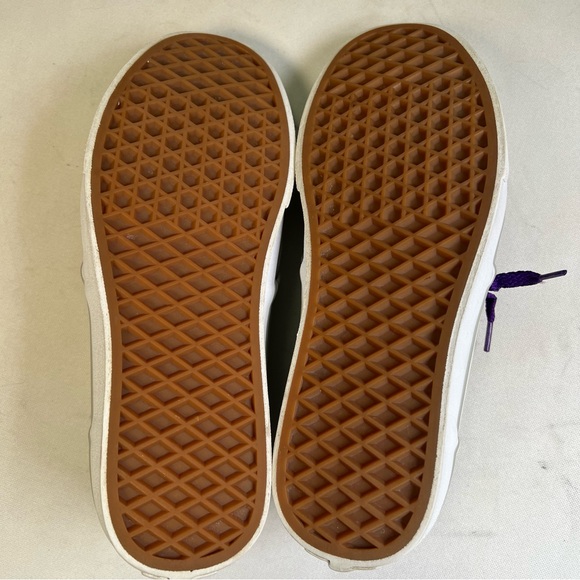 Vans AUTHENTIC Mens Womens Grey Purple Low Top Skateboard Shoes Sz 8 like new - Picture 7 of 12